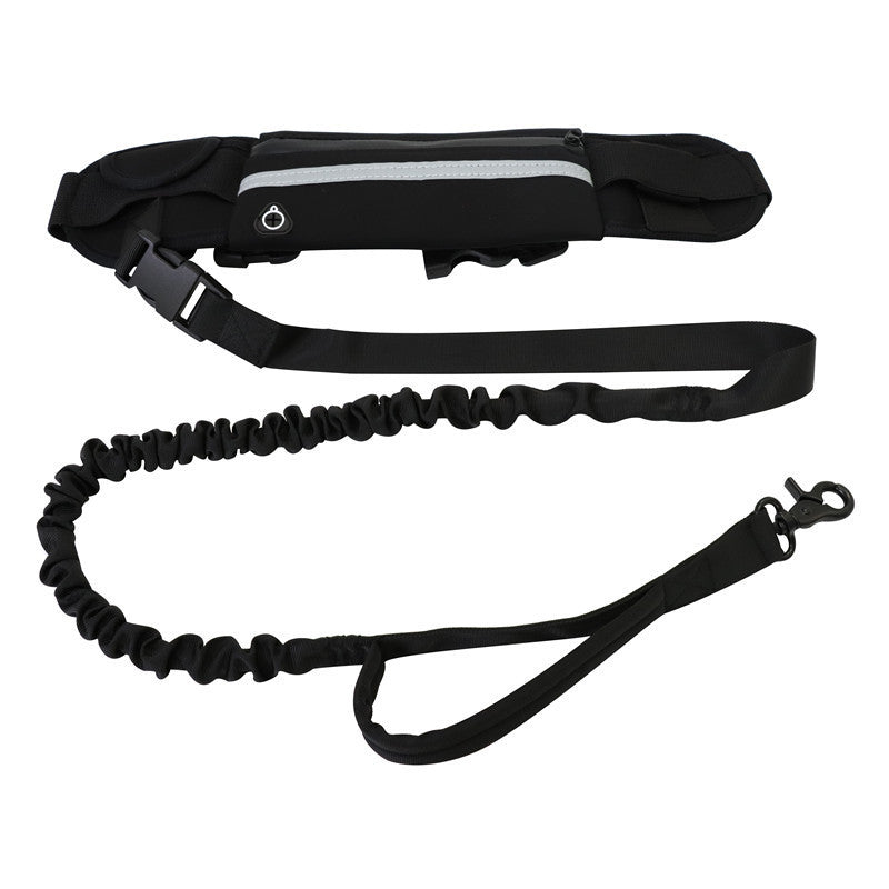 HKM-7525949 Nylon Pet Purse Leash for Comfortable Dog Walking - Adjustable Waist Bag and Traction Rope Combo