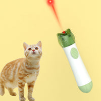 HKM-7526973 Plastic Cat Face Infrared Modeling Pen with Battery and Screwdriver - Blue, Green, Coffee