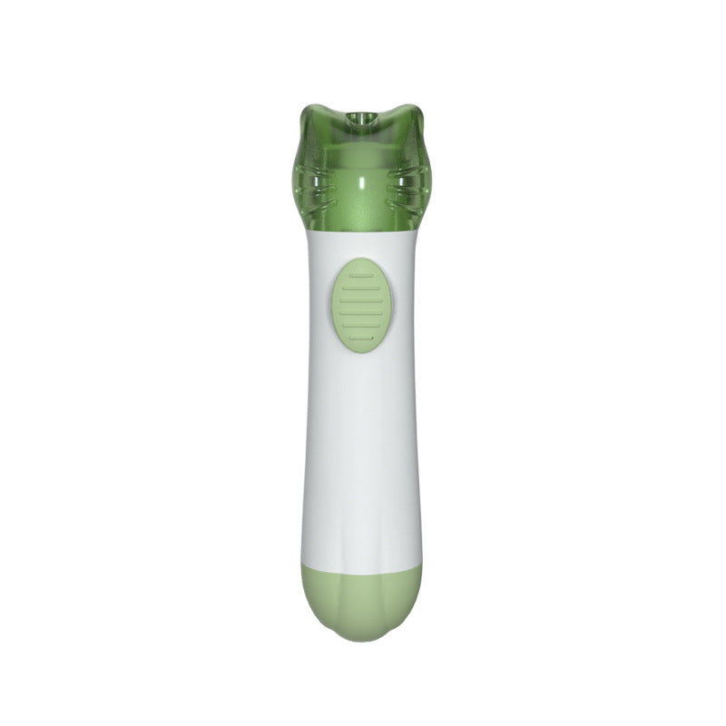 HKM-7526973 Plastic Cat Face Infrared Modeling Pen with Battery and Screwdriver - Blue, Green, Coffee