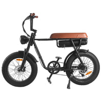 HKM-752787 750W/1000W Electric Fat Tire Mountain Bike with 7-Speed Gears and 48V Lithium Battery