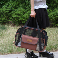 HKM-7528381 Breathable One-Shoulder Pet Carrier Bag in Solid Colors