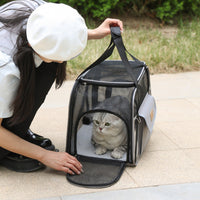 HKM-7528381 Breathable One-Shoulder Pet Carrier Bag in Solid Colors