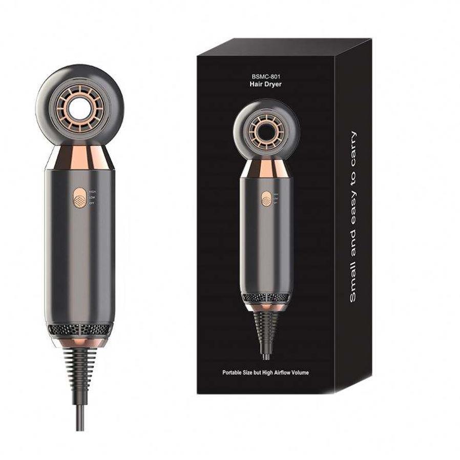 HKM-752979 Leafless 800W Hair Dryer with 2-Speed Settings and Negative Ionic Technology, Portable for Salon Use