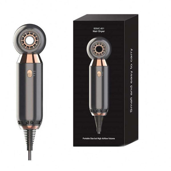 HKM-752979 Leafless 800W Hair Dryer with 2-Speed Settings and Negative Ionic Technology, Portable for Salon Use