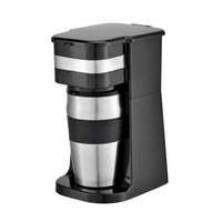 HKM-753043 Colourful Electric Personal Drip Coffee Maker with Travel Coffee Cup and Stainless Steel Accents