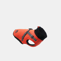 HKM-7530557 Warm Cotton-Padded Dog Coat for Autumn and Winter in Blue, Orange, and Gray - Multiple Sizes Available