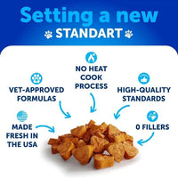 HKM-7531965 Hemp Infused Hip and Joint Support Chews for Dogs - Glucosamine, Chondroitin, Turmeric, Duck Flavor