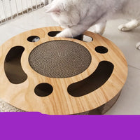 HKM-7532093 Dream Cat Large Cat Scratcher Ball with Rolling Bell for Claw Sharpening and Play