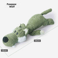 HKM-7532733 Cuddle-Friendly Lying Lion Sounding Toy for Dogs and Cats, 28CM Pineapple Wool