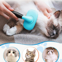 HKM-7533373 Pet Grooming Brush for Dogs and Cats - Stainless Steel Bristles, Comfort Grip Handle, Easy Cleaning, Long and Short Hair