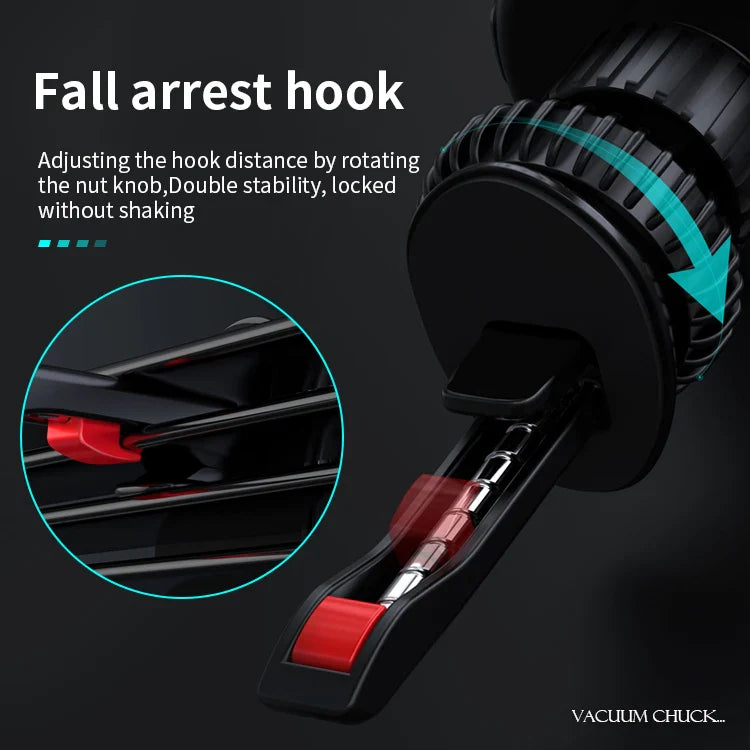 HKM-753363 Universal 10W Wireless Car Phone Holder with 360-Degree Rotation for Air Vent Mount