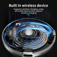 HKM-753363 Universal 10W Wireless Car Phone Holder with 360-Degree Rotation for Air Vent Mount