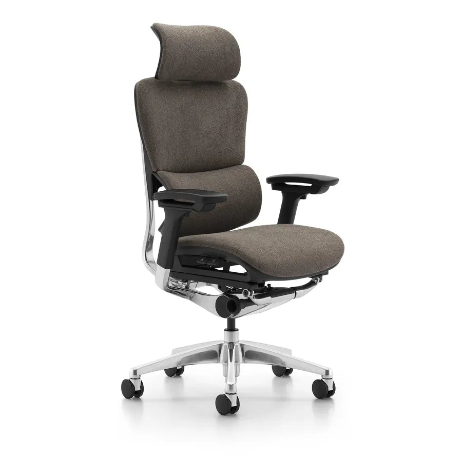 HKM-753555 Ergonomic White Mesh Fabric Office Chair with Adjustable Lift and Swivel Function