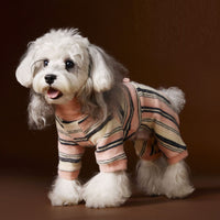 HKM-7537469 Striped Warm Sweater for Dogs - Perfect for Schnauzer, Teddy, Bichon, and Maltese - Various Sizes Available