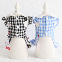 HKM-7539261 Plaid Skirt Collar for Dogs and Cats - Fashionable Cloth Accessory