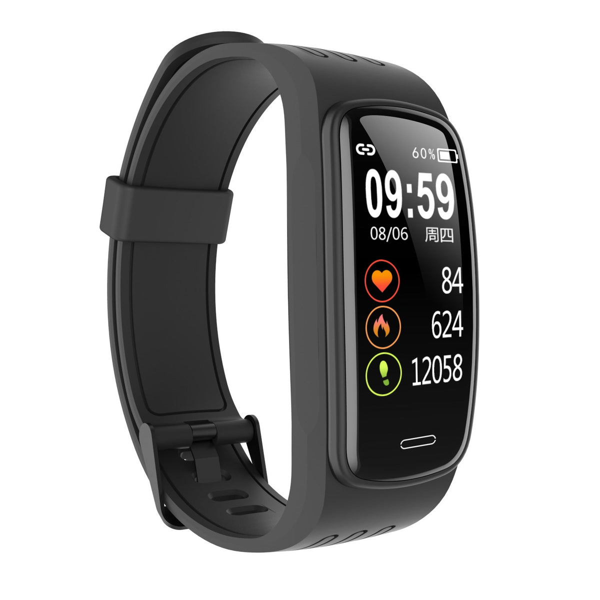 HKM-754131 Waterproof Sports Smart Bracelet with Heart Rate, Blood Pressure, Blood Oxygen Monitoring, and Sleep Tracking