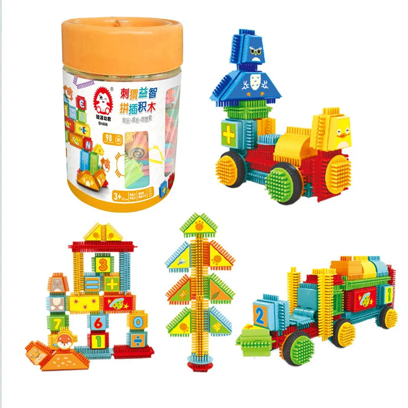 HKM-754195 98pcs DIY Building Block Set for Creative Play - Educational Construction Puzzle Toys for Ages 3+