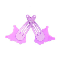 HKM-754195 Cartoon Kuromi Seaside Clip Hairpin for Children in Purple and Pink