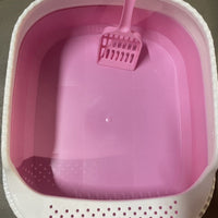 HKM-7543101 Compact Cat Litter Box for Easy Cleanup and Space-Saving Design