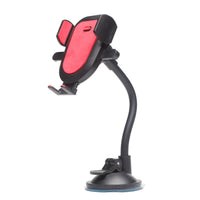 HKM-754323 Flexible Aluminum Core Mobile Phone Holder with Rubber Coating for Dashboard and Glass Use