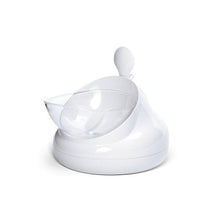 HKM-7543613 Double Bowl Oblique Mouth Bowl in Cream Blue and Ash - Medium Size