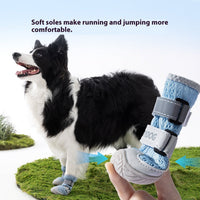 HKM-7544253 Breathable Summer Dog Shoes for All Sizes - Anti-Scald, Wear-Resistant, Cartoon Style Footwear