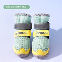 HKM-7544253 Breathable Summer Dog Shoes for All Sizes - Anti-Scald, Wear-Resistant, Cartoon Style Footwear