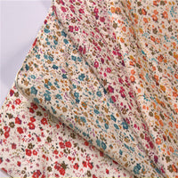HKM-754451 Cotton Floral Printed Fabric for Clothing - 100% Cotton, 160cm Width, 90g/㎡