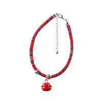 HKM-754643 Ethnic Style Adjustable Pet Collar with Bell for Cats and Puppies
