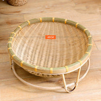 HKM-7547453 Bamboo Cat Nest - Washable Semi-Enclosed Woven Bed for Comfort