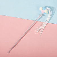 HKM-7548221 Interactive Cat Toy with Bell, Acrylic Construction, 40cm Long - Available in Multiple Colors