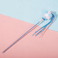 HKM-7548221 Interactive Cat Toy with Bell, Acrylic Construction, 40cm Long - Available in Multiple Colors