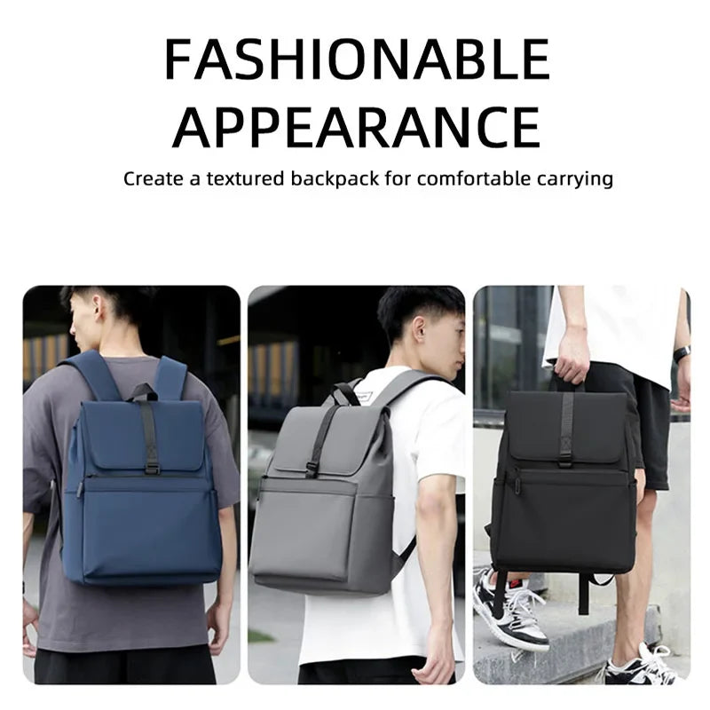 HKM-754835 Waterproof 17-Inch Laptop Backpack for Business and Travel, Versatile Student Bag for Men