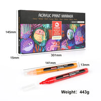 HKM-754899 Custom Logo Large Capacity Water-based Acrylic Paint Marker Set for Student Drawing