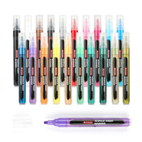HKM-754899 Custom Logo Large Capacity Water-based Acrylic Paint Marker Set for Student Drawing