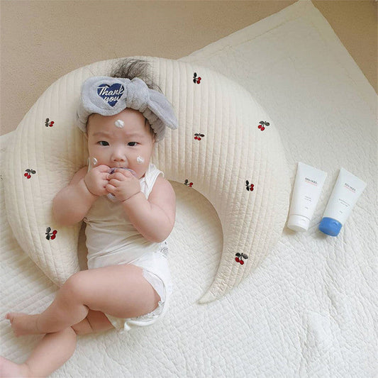 HKM-754899 U-Shape Nursing Pillow for Babies – Anti-Mite Cotton Cushion in Various Colors