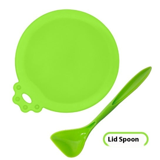 HKM-7549373 Three-in-One Silicone Pet Seal Cover with Spoon in Various Colors