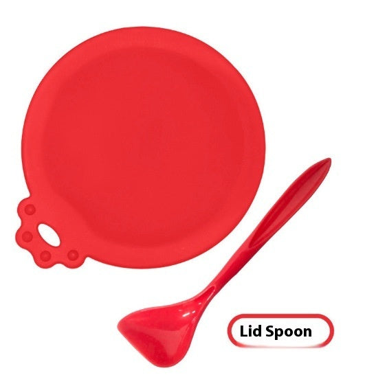 HKM-7549373 Three-in-One Silicone Pet Seal Cover with Spoon in Various Colors