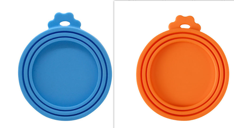 HKM-7549373 Three-in-One Silicone Pet Seal Cover with Spoon in Various Colors