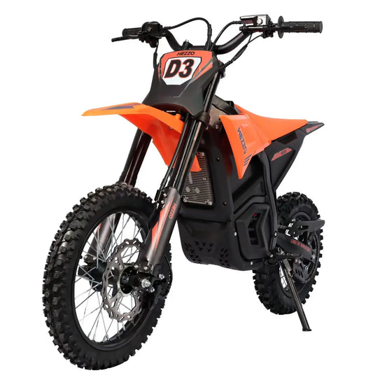 HKM-755155 HEZZO D3 Electric Dirt Bike 60V 3500W 27AH 14-Inch Off-Road Enduro Ebike for Teens
