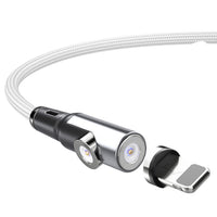 HKM-755155 Magnetic Two-in-One Charging Cable for Smartphones and Navigation Devices, 1m/2m Length, Black Silver