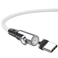 HKM-755155 Magnetic Two-in-One Charging Cable for Smartphones and Navigation Devices, 1m/2m Length, Black Silver