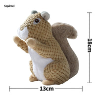 HKM-7552829 Interactive Plush Dog Toy for Molar Teeth Cleaning - Long Lion, Elephant, Wolf, Monkey, Rhinoceros & More