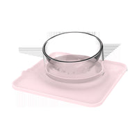 HKM-7553341 Anti-Spill and Anti-Tip Pet Bowl with Inclined Design - 440ML Water & 400ML Food Bowls