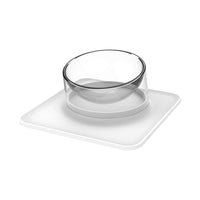 HKM-7553341 Anti-Spill and Anti-Tip Pet Bowl with Inclined Design - 440ML Water & 400ML Food Bowls