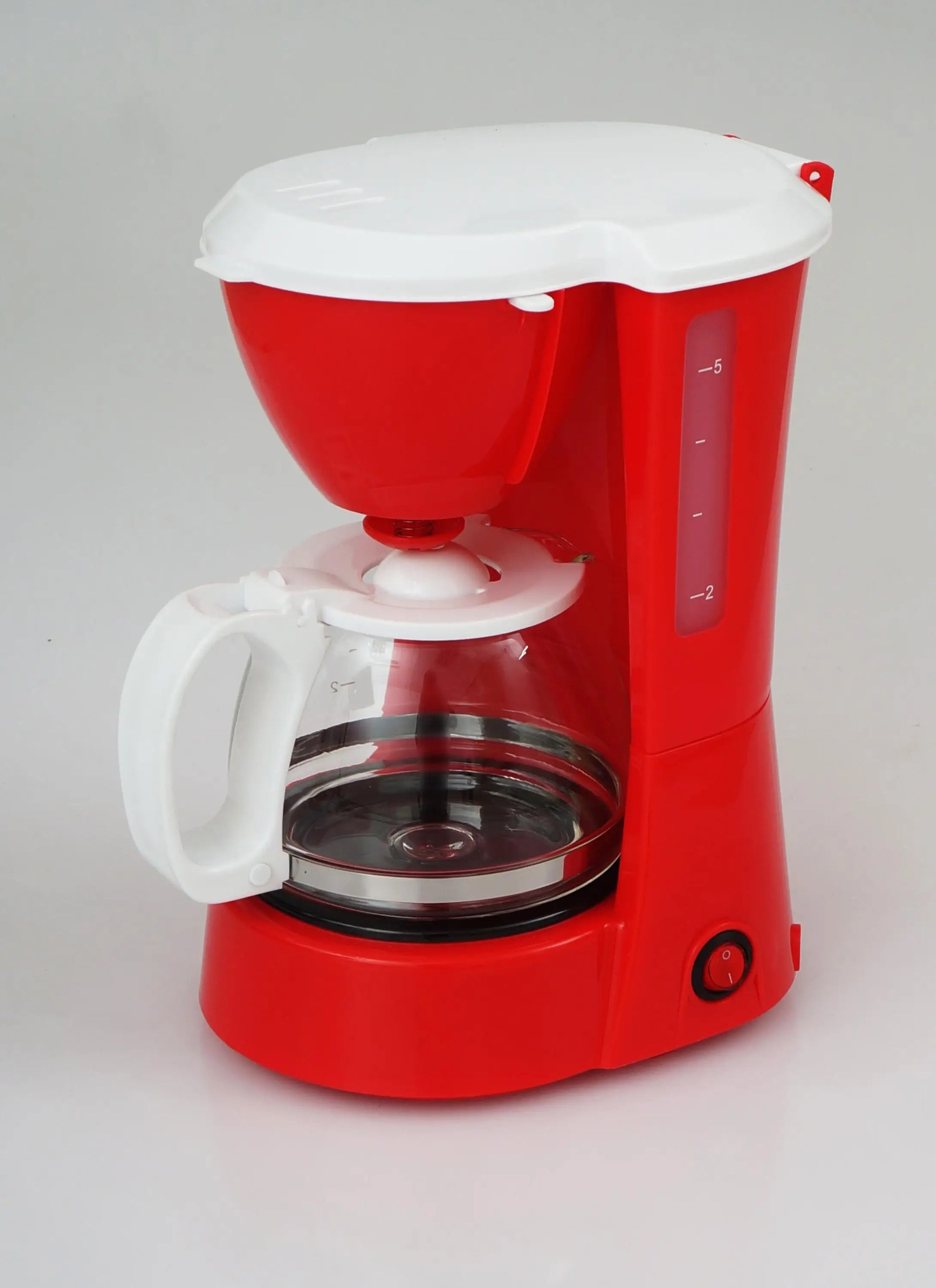 HKM-755347 Compact Drip Coffee Maker for 4-6 Cups with Colourful Design, 650W Automatic Brewing System
