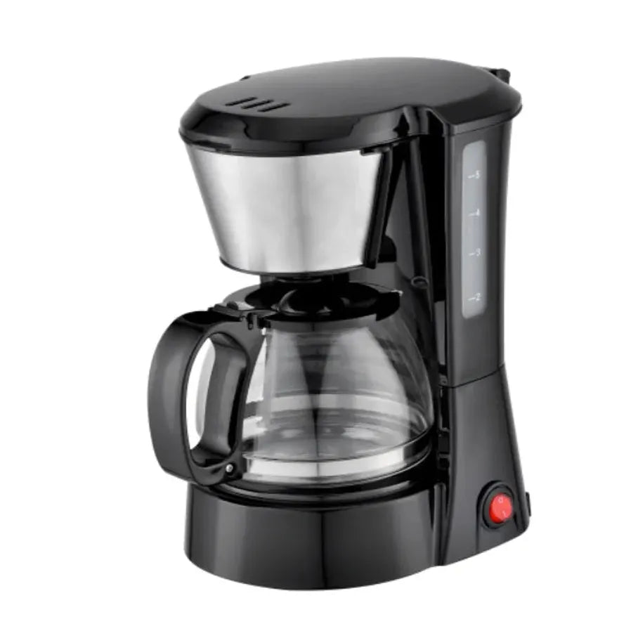 HKM-755347 Compact Drip Coffee Maker for 4-6 Cups with Colourful Design, 650W Automatic Brewing System
