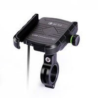 HKM-755475 Motorcycle Mobile Phone Navigation Bracket with Wireless Charging Capability for 3.5-6.5 Inch Devices