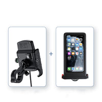 HKM-755475 Motorcycle Mobile Phone Navigation Bracket with Wireless Charging Capability for 3.5-6.5 Inch Devices