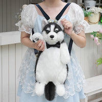 HKM-7555389 Husky Plush Toy with Scarf Options for Youth - Perfect Gift for Animal Lovers